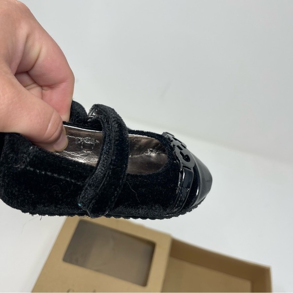 Cole Hana Mini Adler Bit Mary Jane flats in black with silvertone hardware sz 3 - Picture 4 of 7